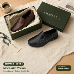 [COMPRE 1 E LEVE 2] Mocassim Masculino em Couro Macio
